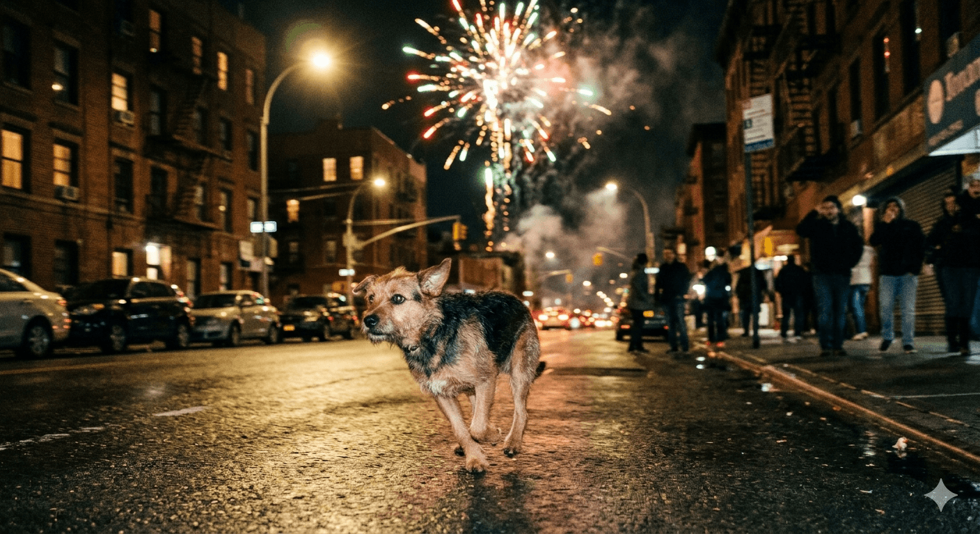 Собака убежала на салюте — что делать