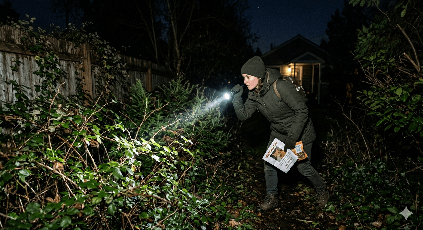 Кот пропал 2–3 дня назад и не возвращается — когда начинать искать и что делать